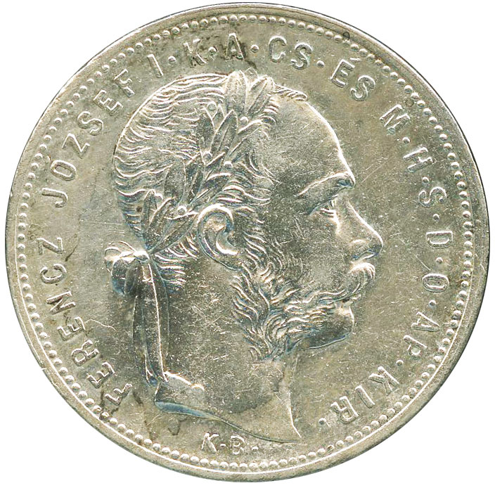 ハンガリー 1フォリント銀貨 11kb フランツ ヨーゼフ1世 1848 1916 Km465 日本コインオークション