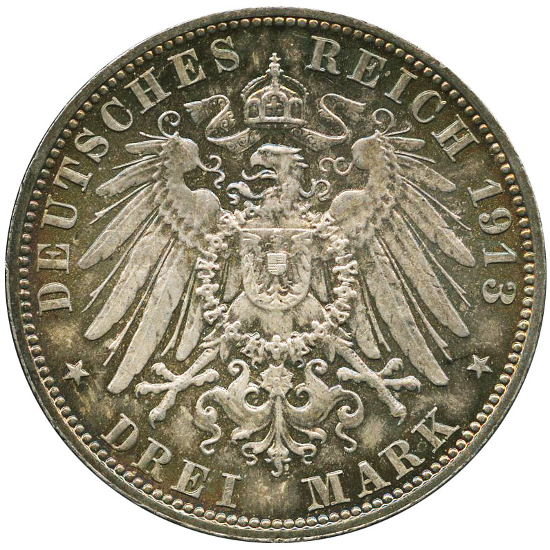 ドイツ ザクセン アルベルト 3マルク銀貨 1913E フリードリヒ 割引クーポン購入 2マルク,5マルク銀貨セット フリードリヒ・アウグスト3世 ザクセン ドイツ 旧貨幣/金貨/銀貨/記念硬貨
