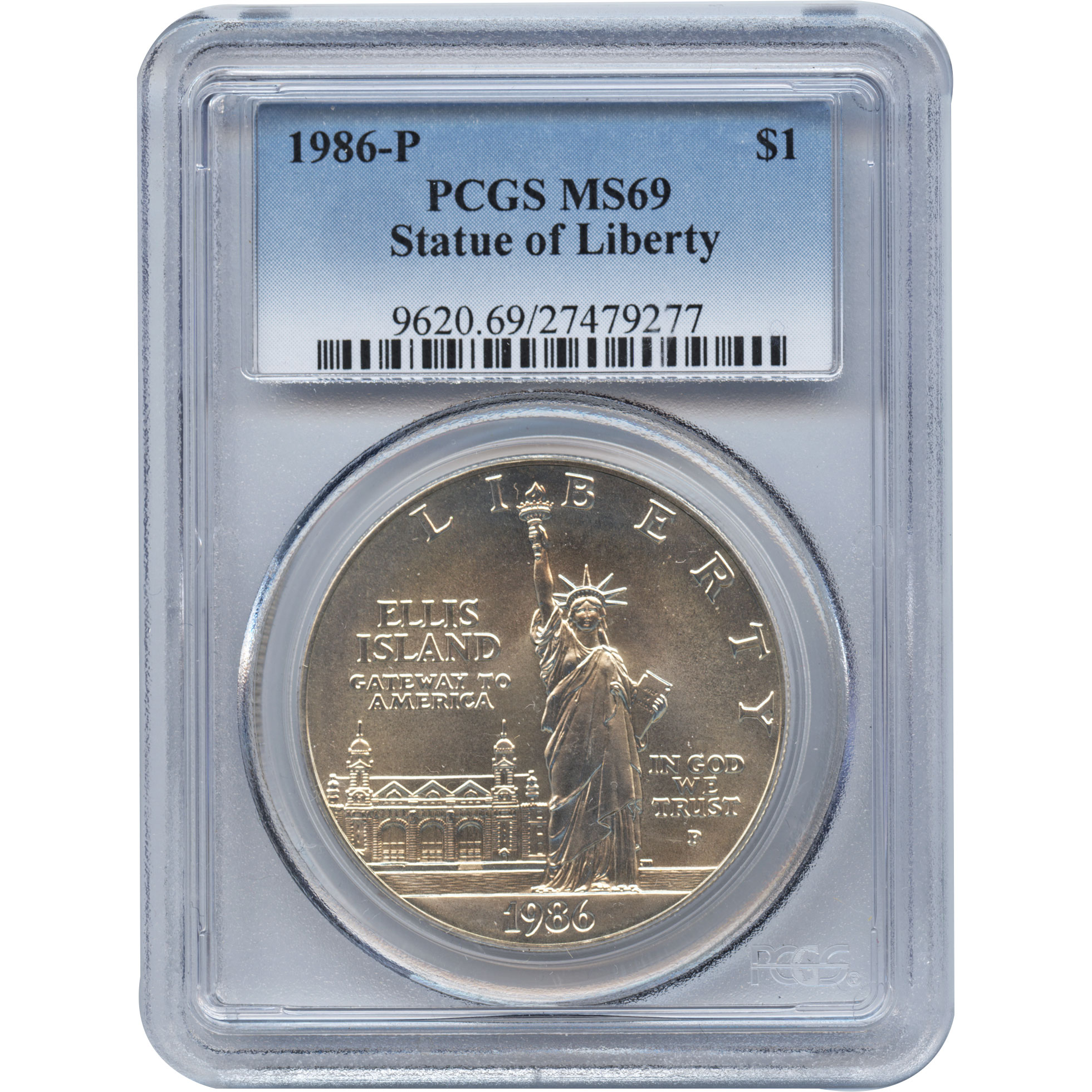 アメリカ合衆国 記念コイン 1ドル 銀貨 自由の女神 1986年 リバティコイン 直径3.8cm