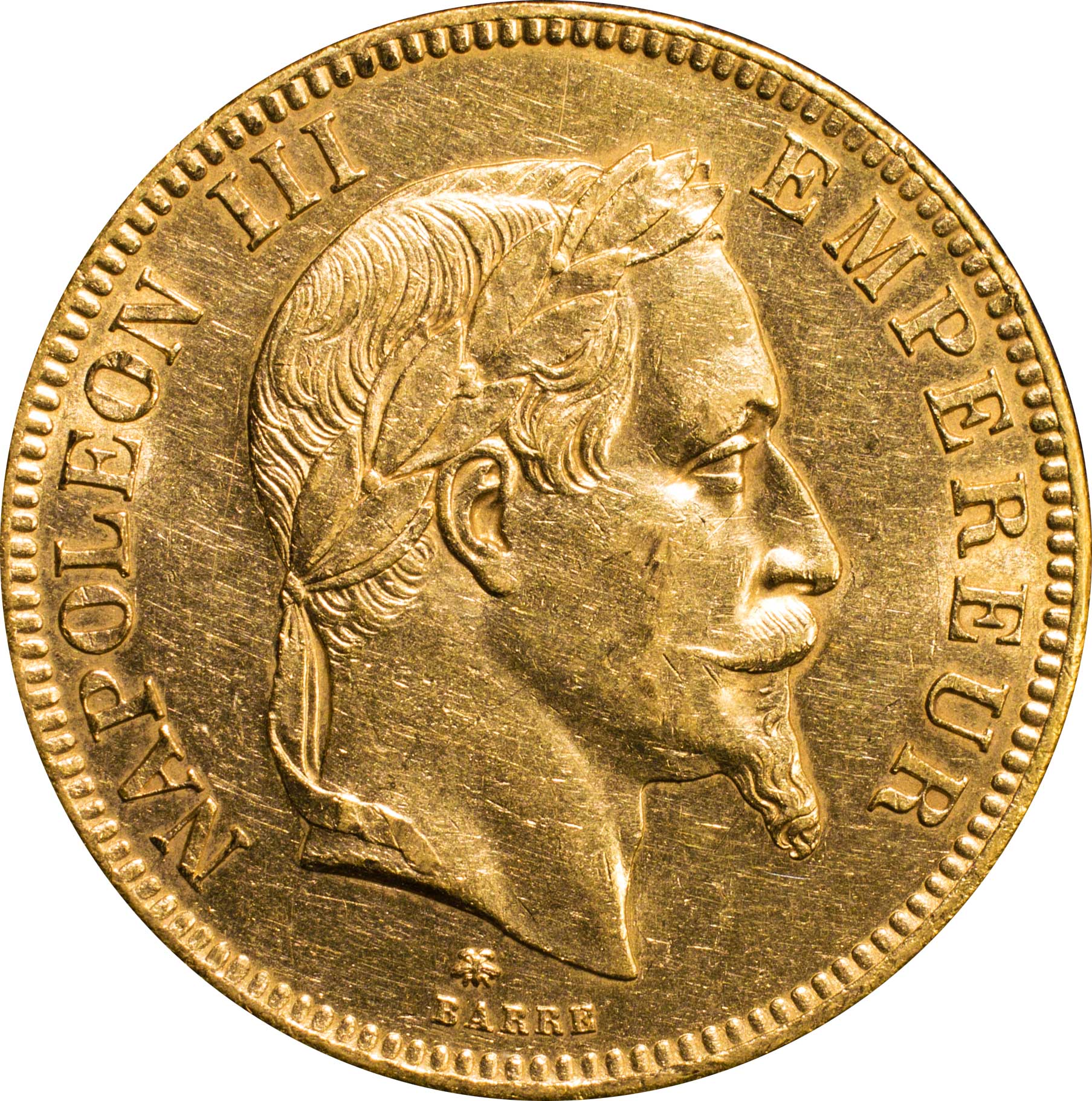 フランス ナポレオン3世 1852 1870 100フラン金貨 1862 a 月桂冠像