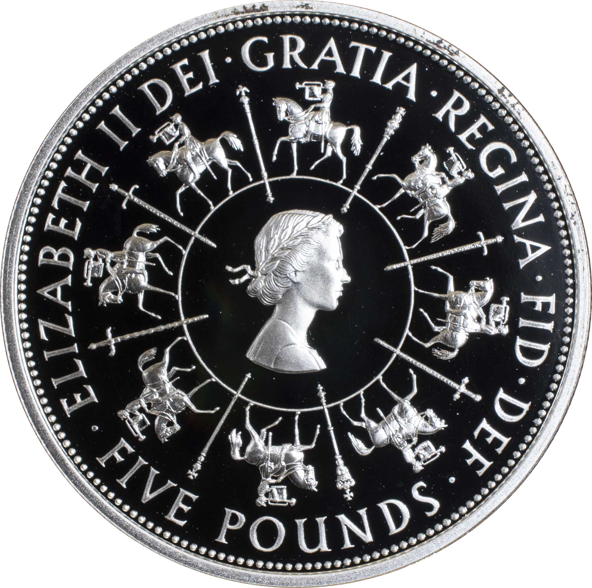 イギリス GREAT BRITAINエリザベス2世 1ポンド銀貨 王室紋章