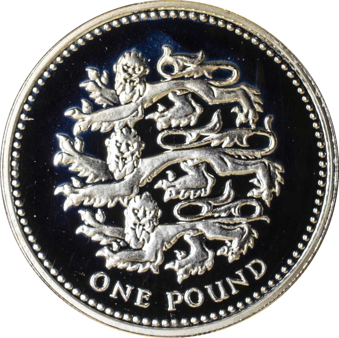 イギリス GREAT BRITAINエリザベス2世 1ポンド銀貨 王室紋章