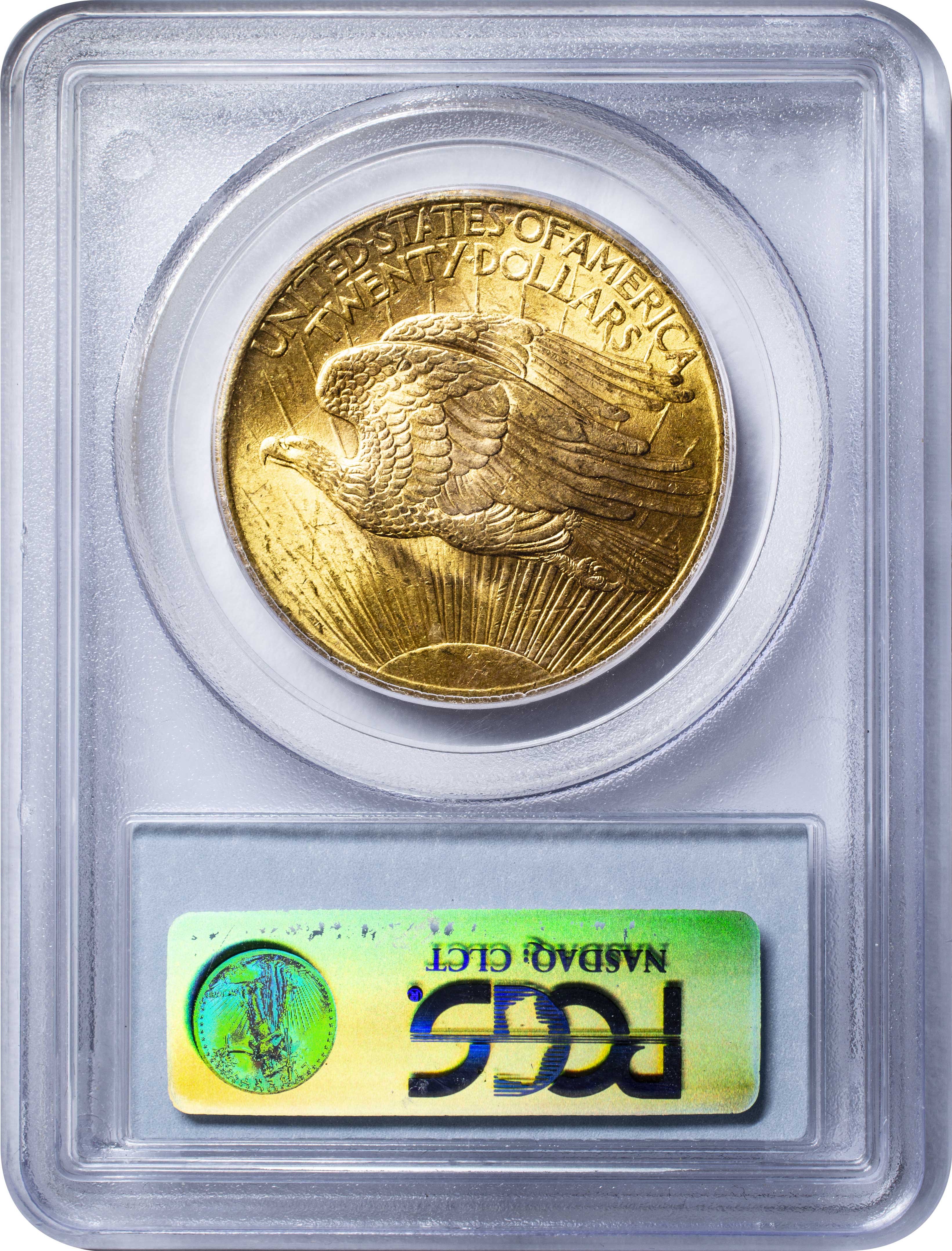 1908年)『セントゴーデンズ20＄大型金貨(NO MOTTO)』