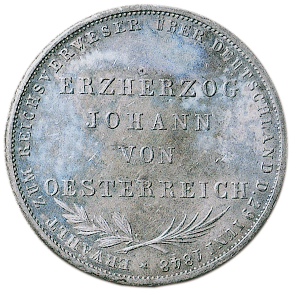 ドイツ フランクフルト 1855年 6gulden ＠161 - 美術品・アンティーク 