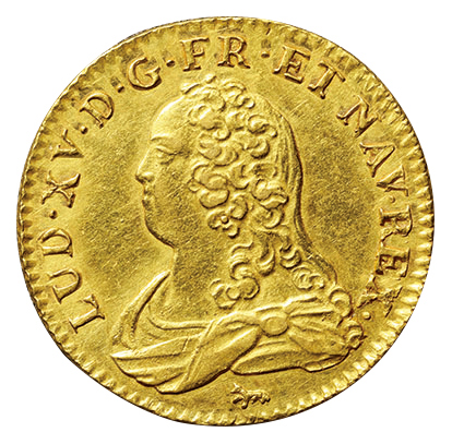 フランス ルイ15世 1715 1774 1ルイドール金貨 1726 A ルイ15世少年像 Fr461 Km4 1 日本コインオークション